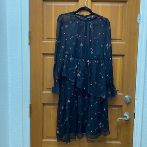 Who What Wear Floral Midi Dress